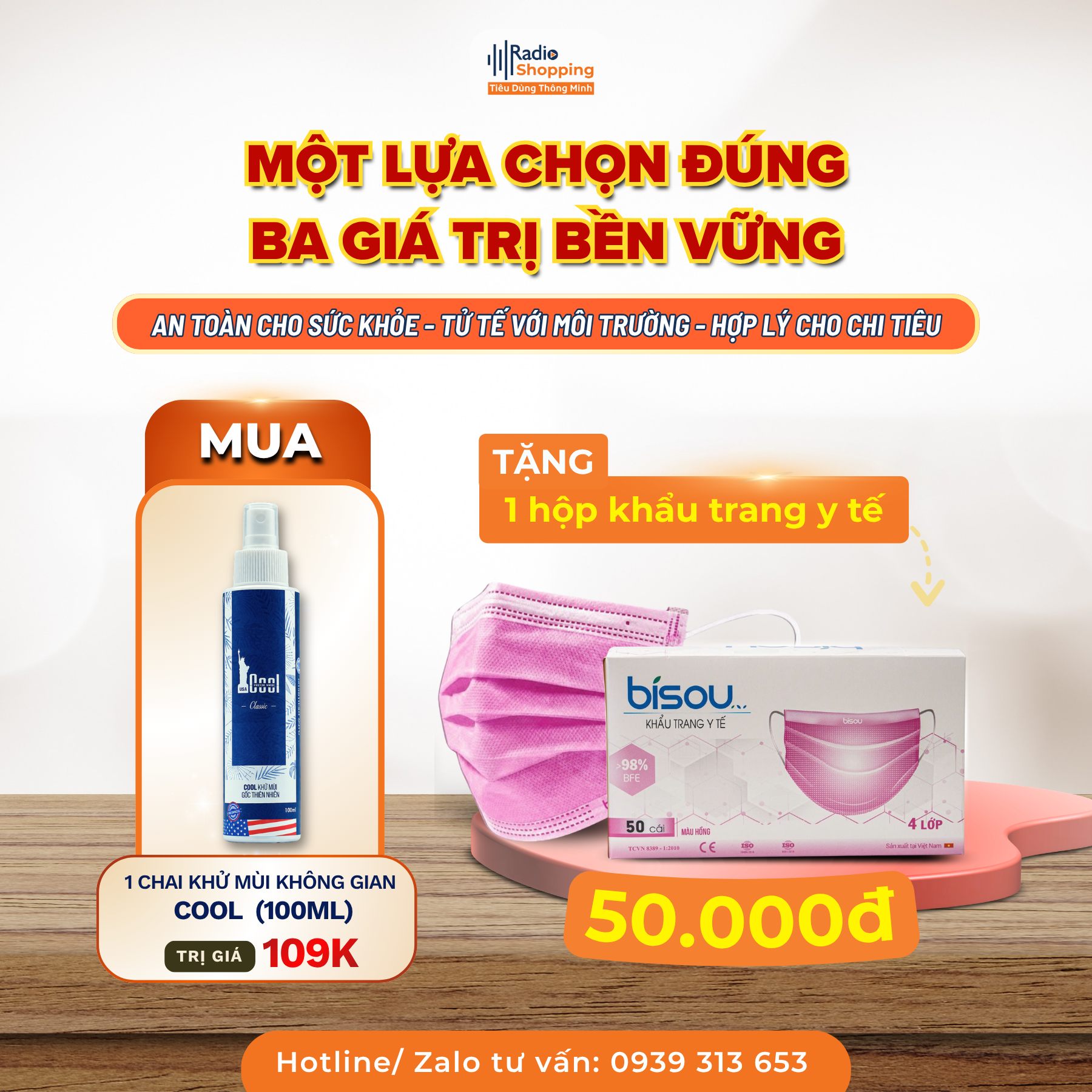 🎁 Chương trình khuyến mãi khi mua sản phẩm Cool 100ml
