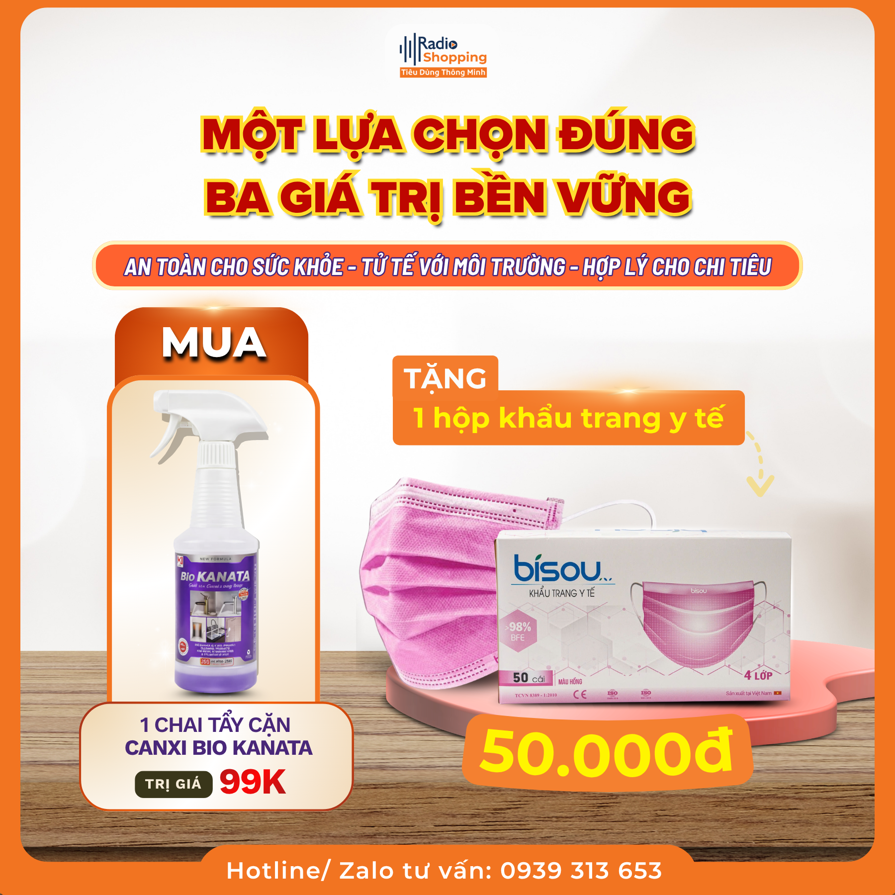 🎁 Chương trình khuyến mãi khi mua sản phẩm CANXI BIO KANATA
