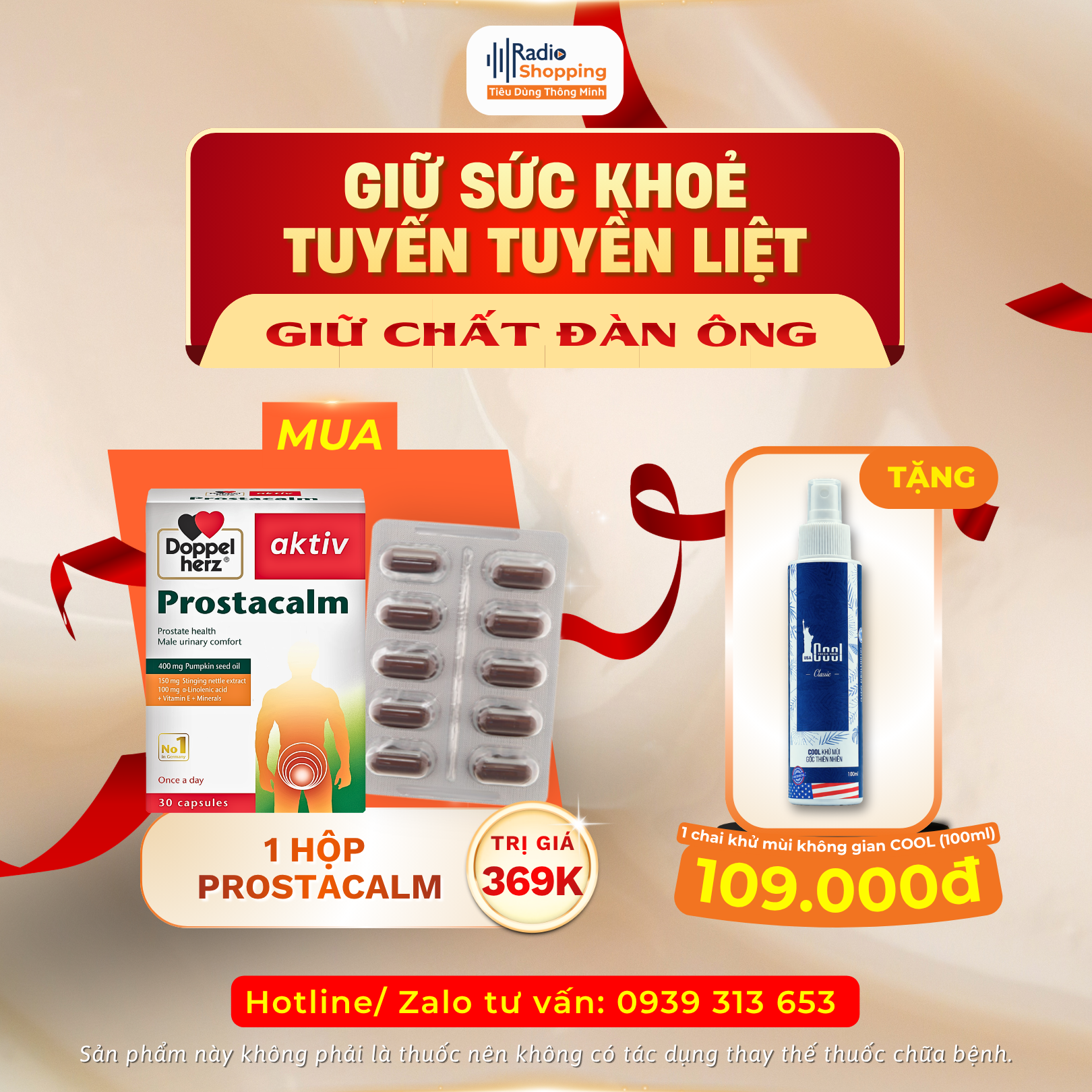 🎁 Chương trình khuyến mãi khi mua sản phẩm Prostacalm
